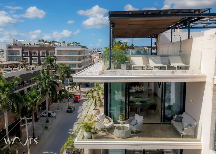 Ph Con Rooftop, Jacuzzi Y Vista Al Mar Сasa de vacaciones Playa del Carmen